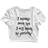 Feminista Feminism SOLEMNLY SMASH THE PATRIARCHY Custom Printed Graphic Design Crop Top T-Shirt for Women